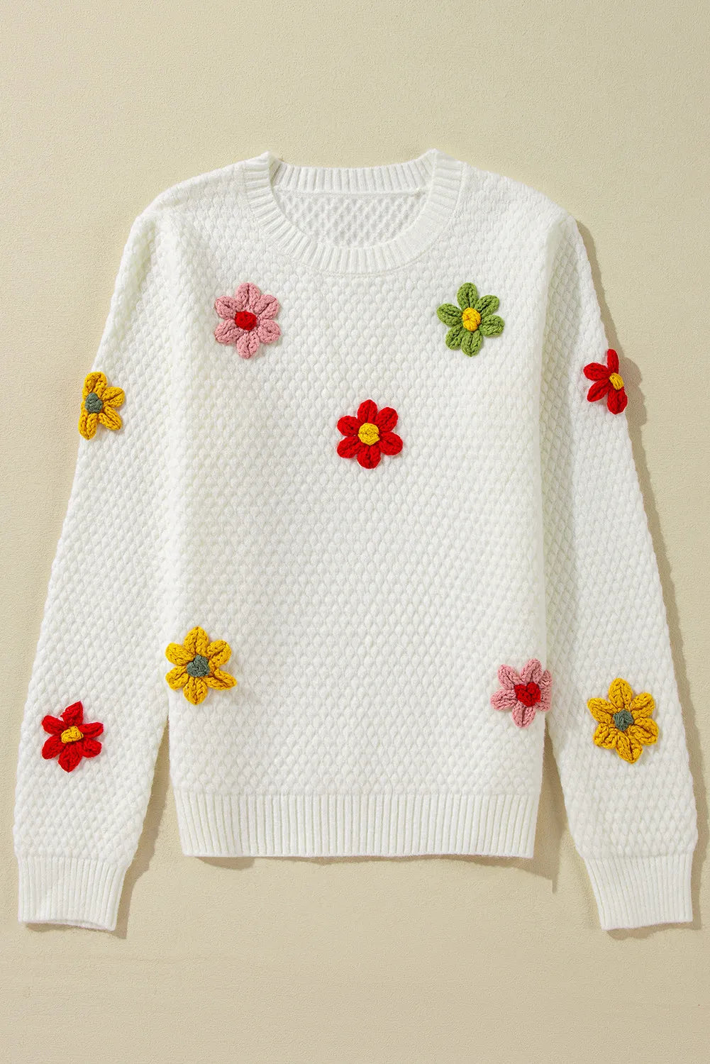 Crochet Flower Sweater