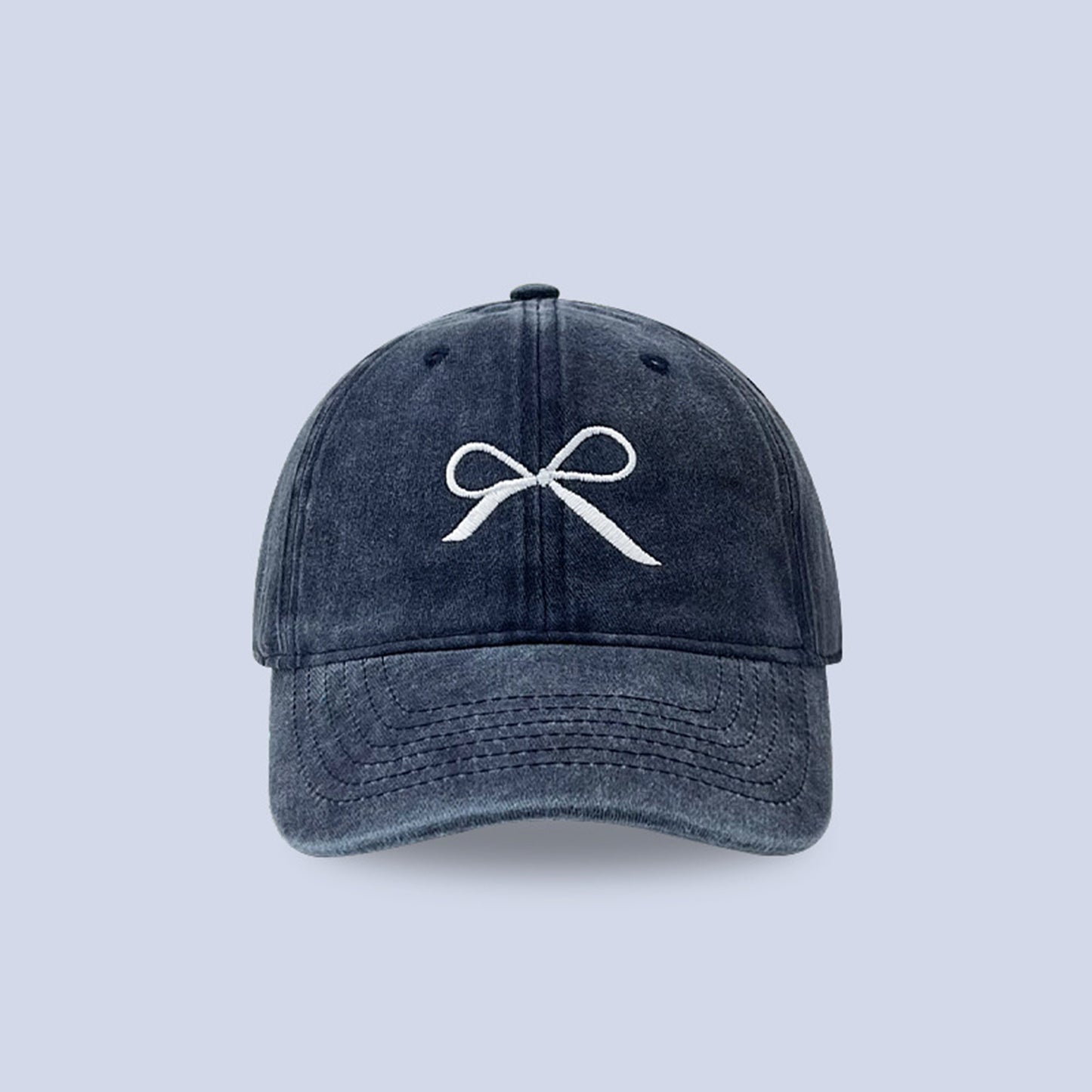 Bow Embroidered Cap