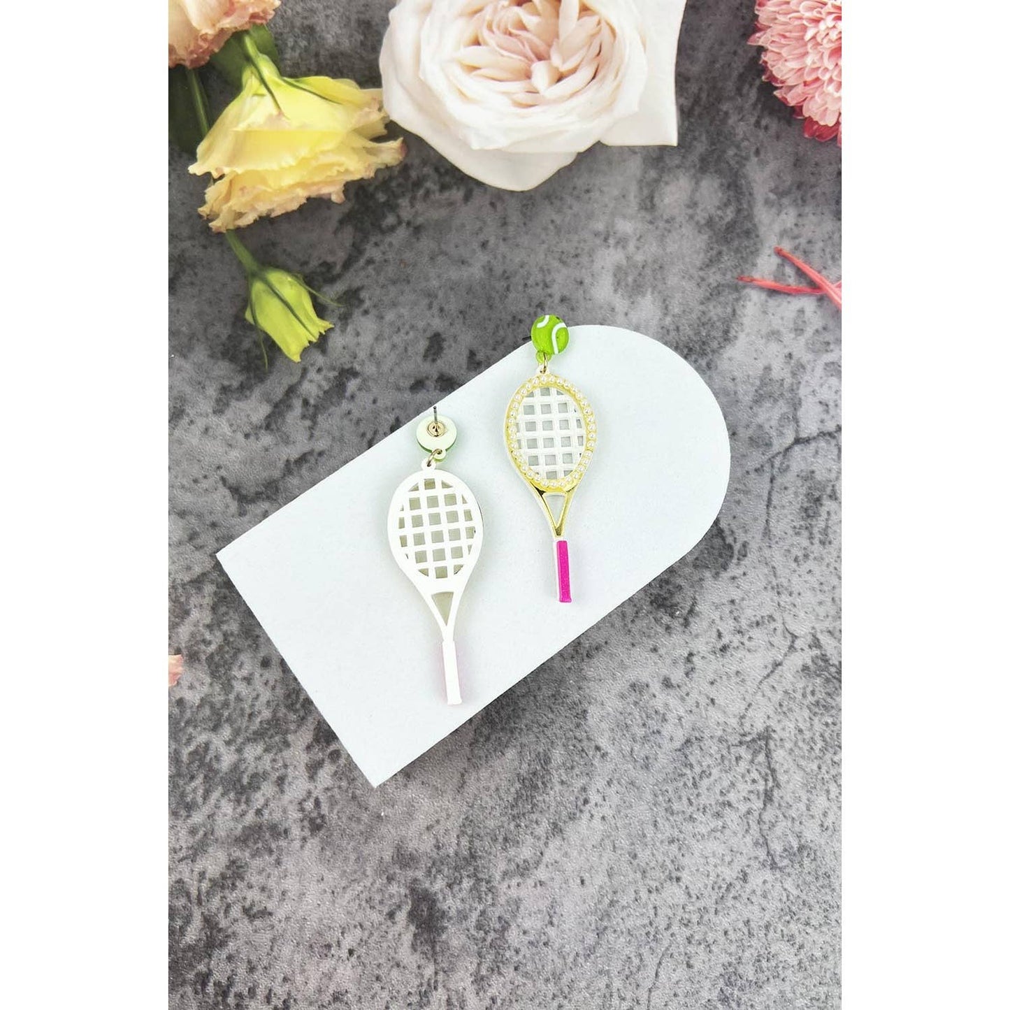 Wimbledon Tennis Racket Earrings