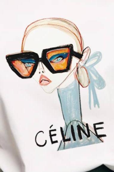 Celine Chic Short Sleeve Statement Tee