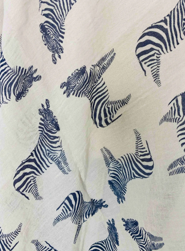 Born To Be Wild Zebra Scarf Statement New Orleans