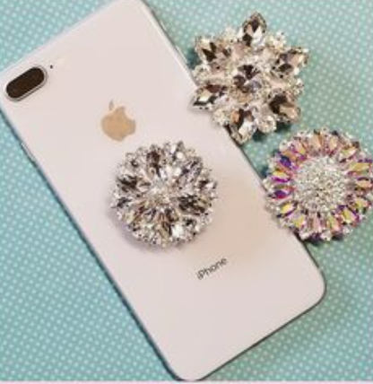 Glitz Rhinestone Phone Grip Statement New Orleans