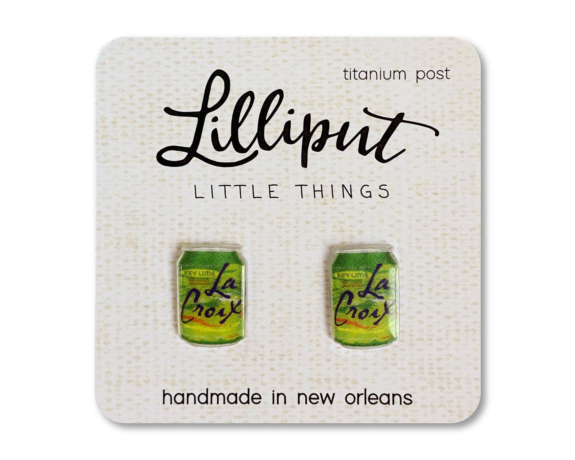 Key Lime La Croix Earrings Statement New Orleans