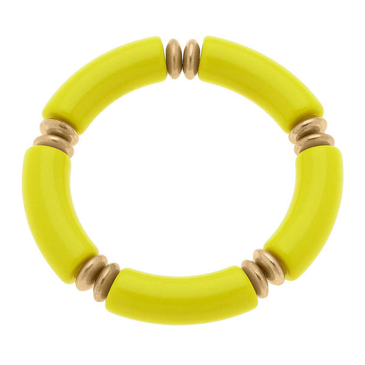 Lelani Resin Disc Bracelet in Lemon Statement New Orleans