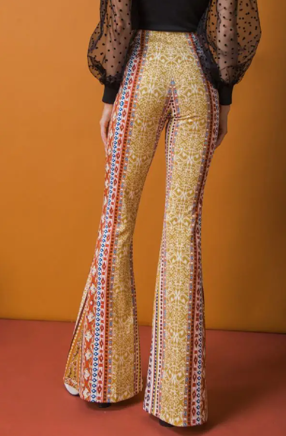 Let's Disco - Bold Print Flare Pant Statement New Orleans