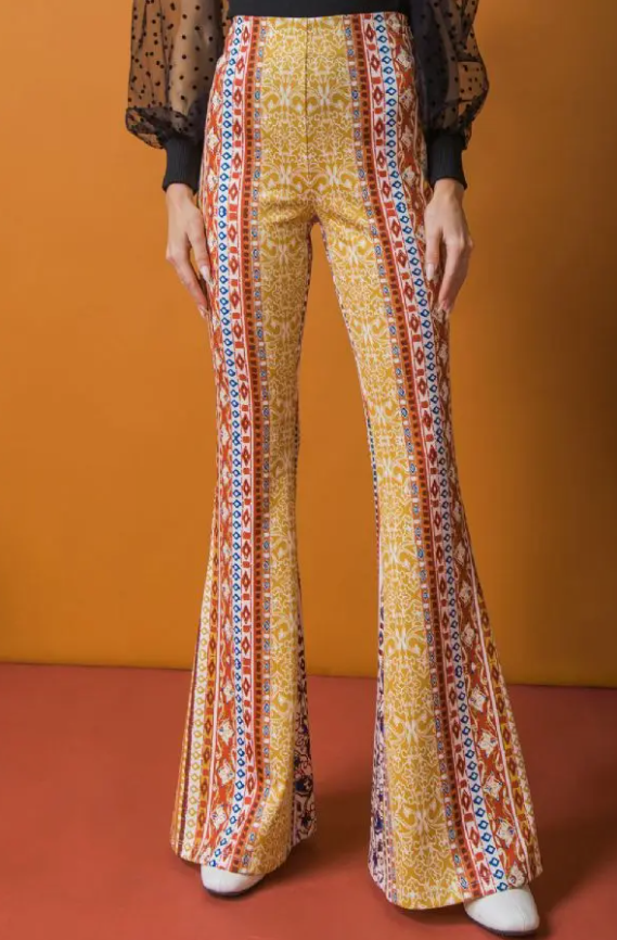 Let's Disco - Bold Print Flare Pant Statement New Orleans