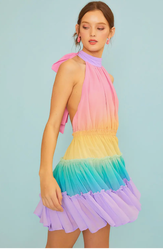 Ombre Statement Mini Dress Statement New Orleans