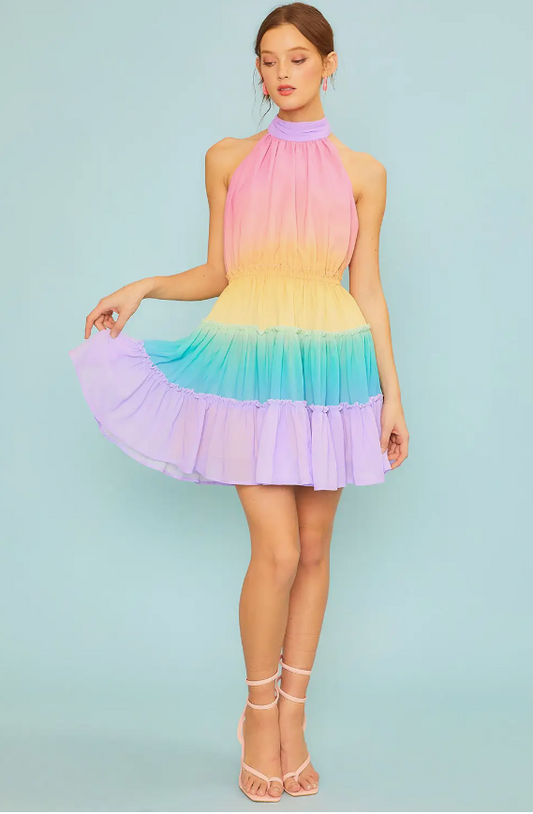 Ombre Statement Mini Dress Statement New Orleans