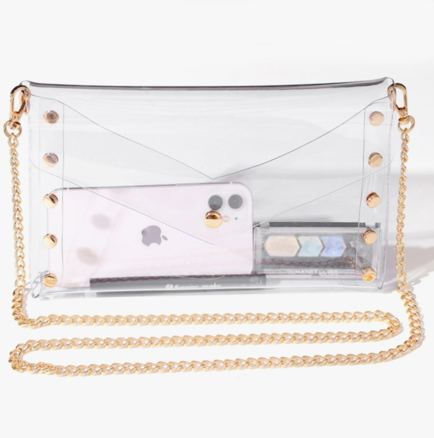 Selena Clear Stadium Handbag Statement New Orleans