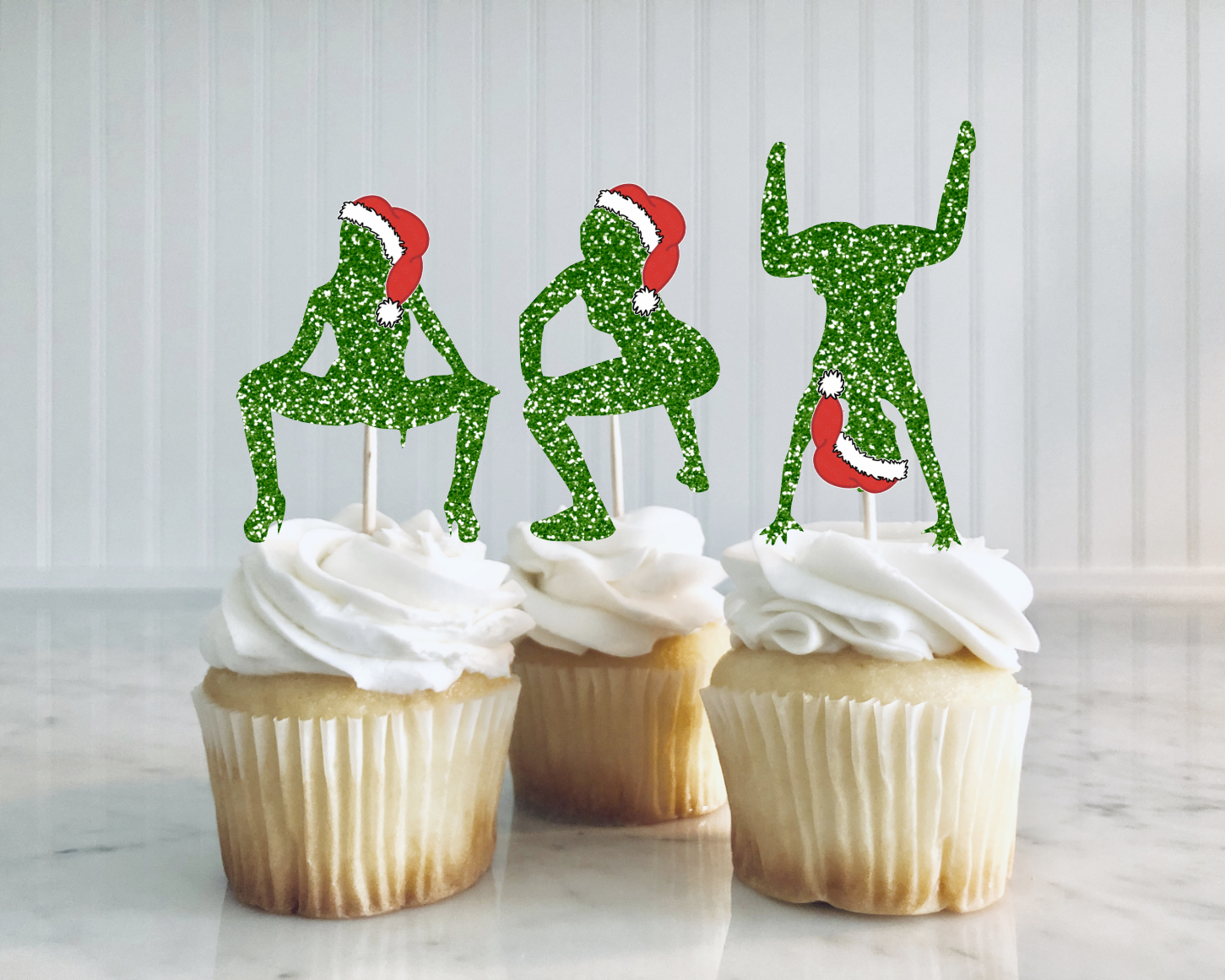 Twerking Holiday Cupcake Toppers Statement New Orleans