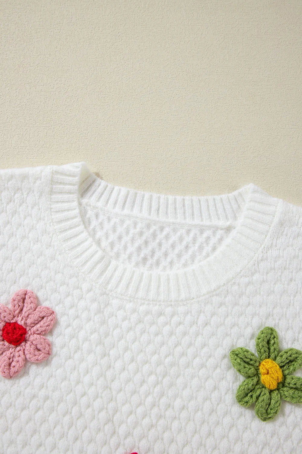 Crochet Flower Sweater