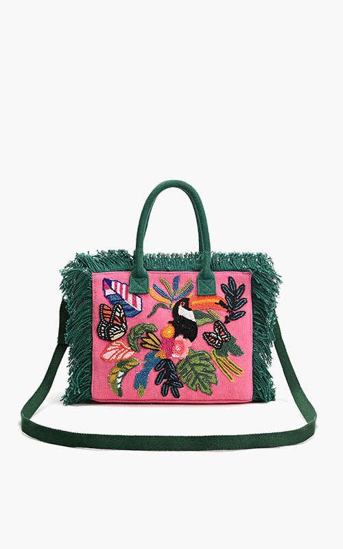 Pink Flutter Oasis Mini Tote