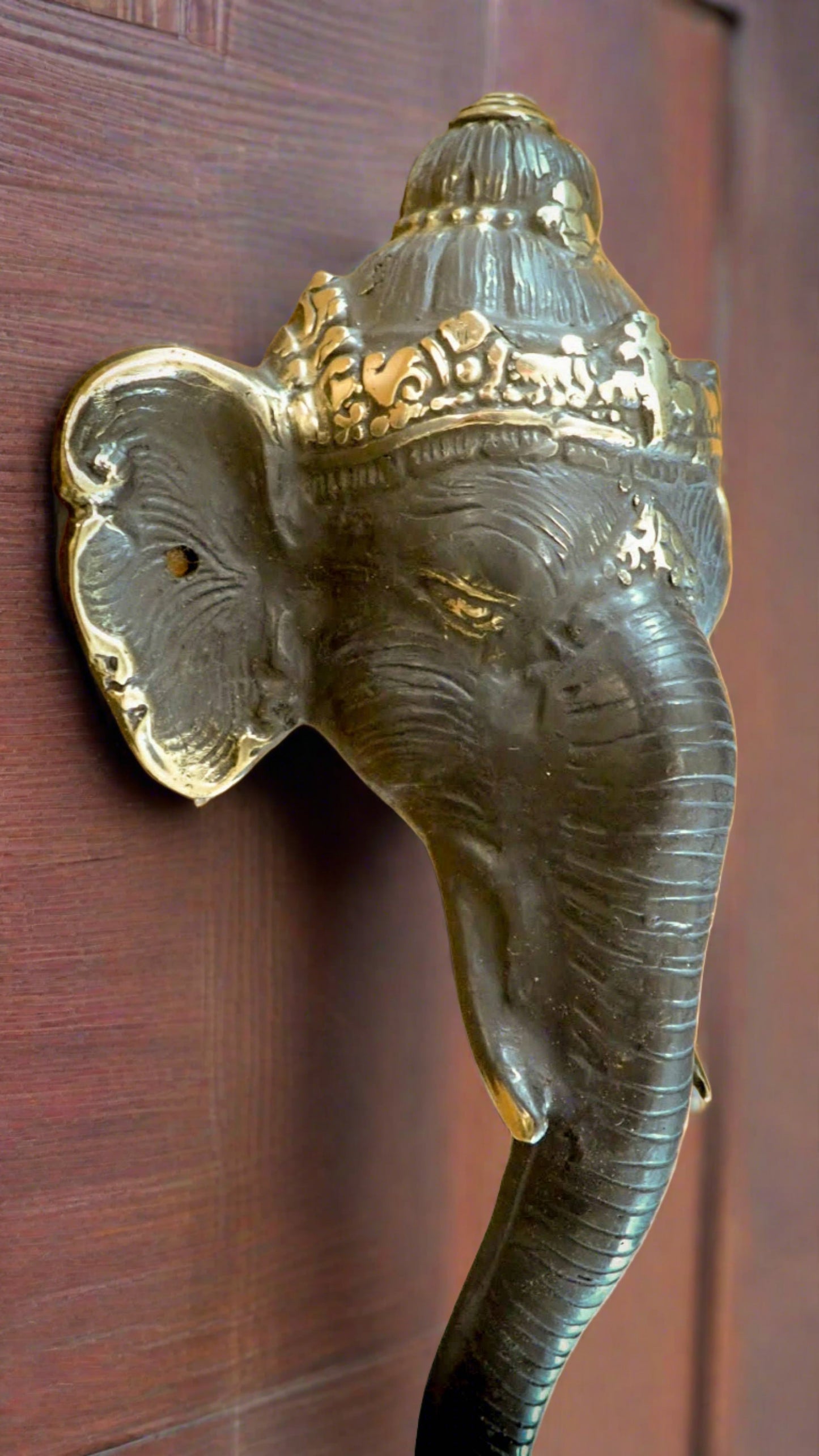 Ganesha Door Pull - Ornate Entry Door Handle 🐘