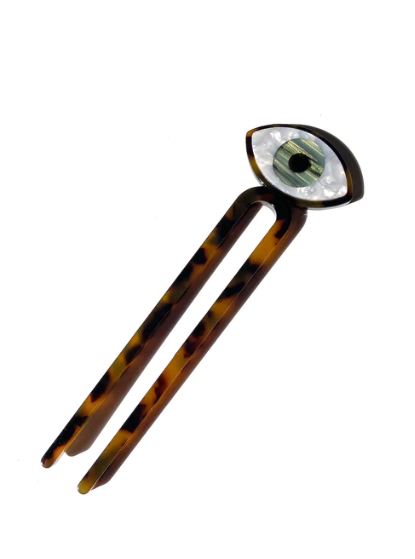 Evil Eye French Chignon Hair Pin