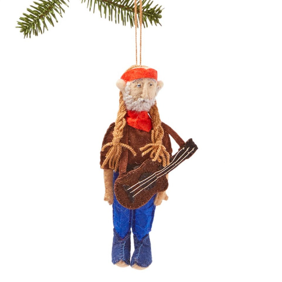 Willie Nelson Handmade Ornament