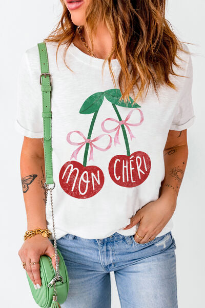 Mon Cheri Cherry Short Sleeve Tee