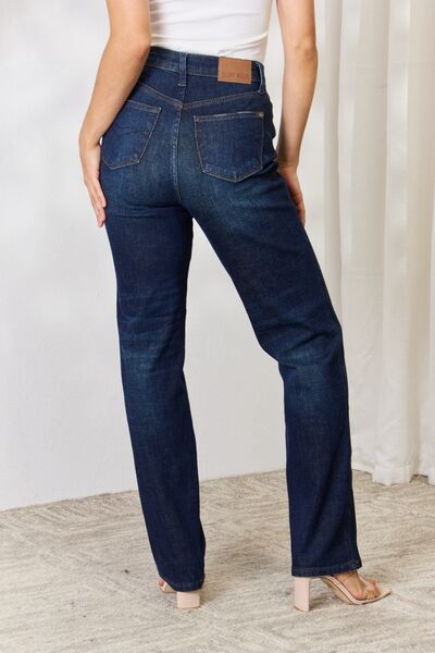 Judy Blue Sizes 0 to 24W Button-Fly Straight Jeans