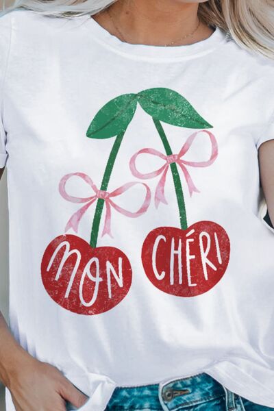 Mon Cheri Cherry Short Sleeve Tee